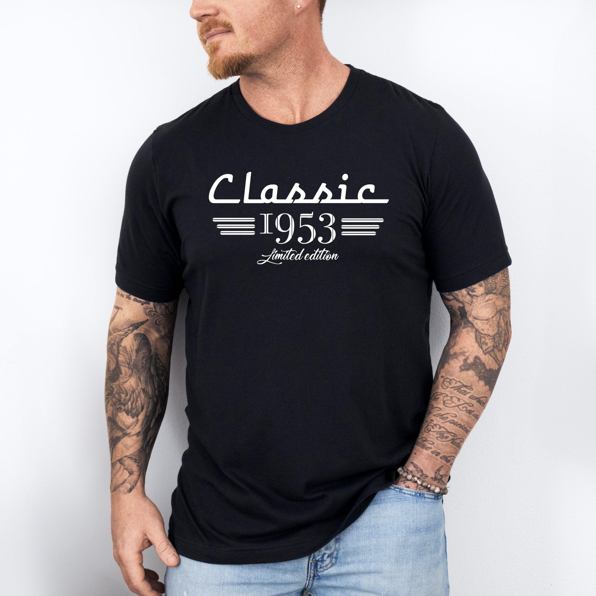 70th Birthday T-Shirt, Classic 1953 Car Lover Shirt, Born in 1953 Tee, Seventy Years Old - Nesta Tees