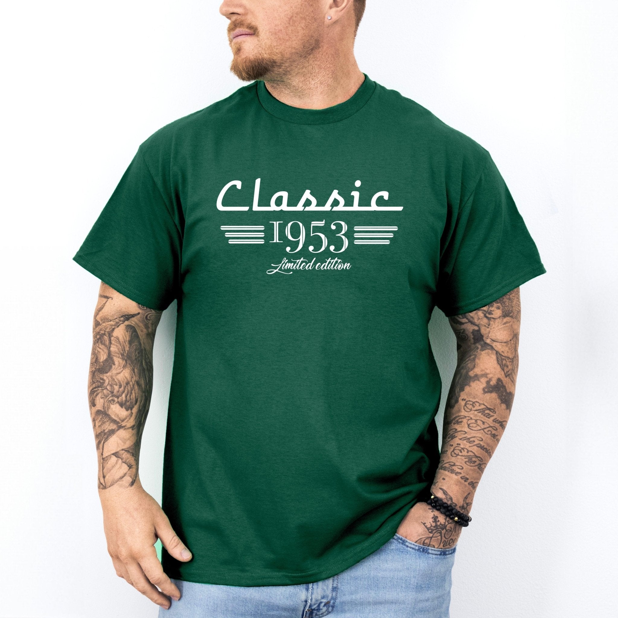 70th Birthday T-Shirt, Classic 1953 Car Lover Shirt, Born in 1953 Tee, Seventy Years Old - Nesta Tees