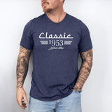 70th Birthday T-Shirt, Classic 1953 Car Lover Shirt, Born in 1953 Tee, Seventy Years Old - Nesta Tees