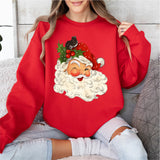 Christmas Santa Head Sweatshirt, Santa Claus Shirt, Ho Ho Ho Santa Shirt