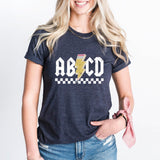 ABCD Teacher T-Shirt, Back To School Shirt, Teacher Appreciation Tee, Music Teacher Shirt