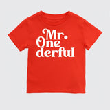 1st Birthday Boy Onesie, Mr. One-derful Shirt, One Year Old Shirt, First Birthday T-Shirt - Nesta Tees