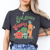 Eat Your Veggies T-Shirt, Retro Farmers Market Vegetable Sweatshirt