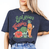 Eat Your Veggies T-Shirt, Retro Farmers Market Vegetable Sweatshirt