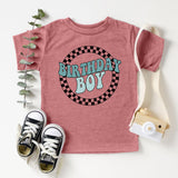 Checkerboard Birthday Boy Shirt, Race Birthday Boy Shirt, Toddler Birthday Tee - Nesta Tees