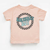 Checkerboard Birthday Boy Shirt, Race Birthday Boy Shirt, Toddler Birthday Tee - Nesta Tees