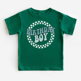Checkerboard Birthday Boy Shirt, Race Birthday Boy Shirt, Toddler Birthday Tee - Nesta Tees