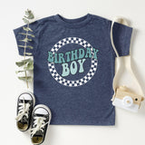Checkerboard Birthday Boy Shirt, Race Birthday Boy Shirt, Toddler Birthday Tee - Nesta Tees