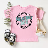 Checkerboard Birthday Boy Shirt, Race Birthday Boy Shirt, Toddler Birthday Tee - Nesta Tees