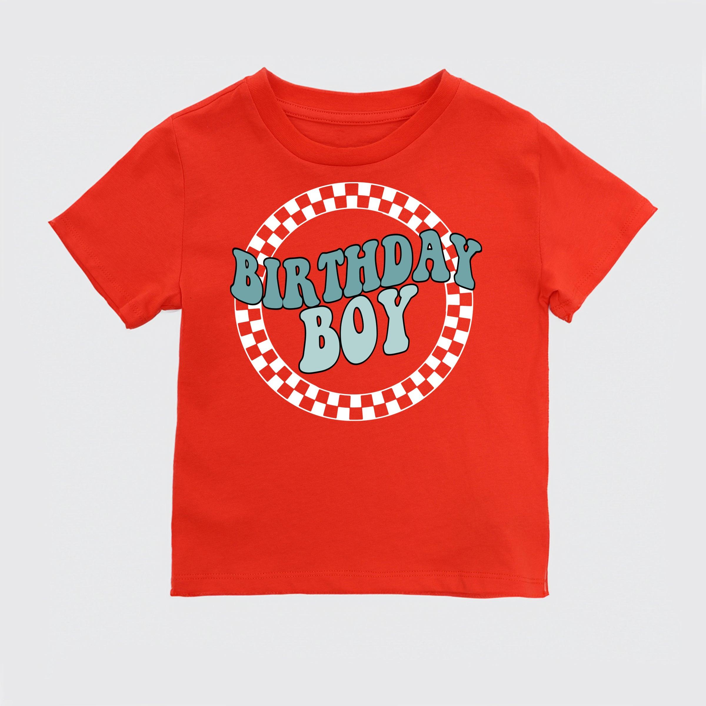 Checkerboard Birthday Boy Shirt, Race Birthday Boy Shirt, Toddler Birthday Tee - Nesta Tees