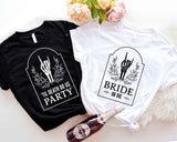 Rock Bachelorette T-Shirt, Bride or Die Shirt, Emo Bachelorette Party Tee, Bridal Party Shirt