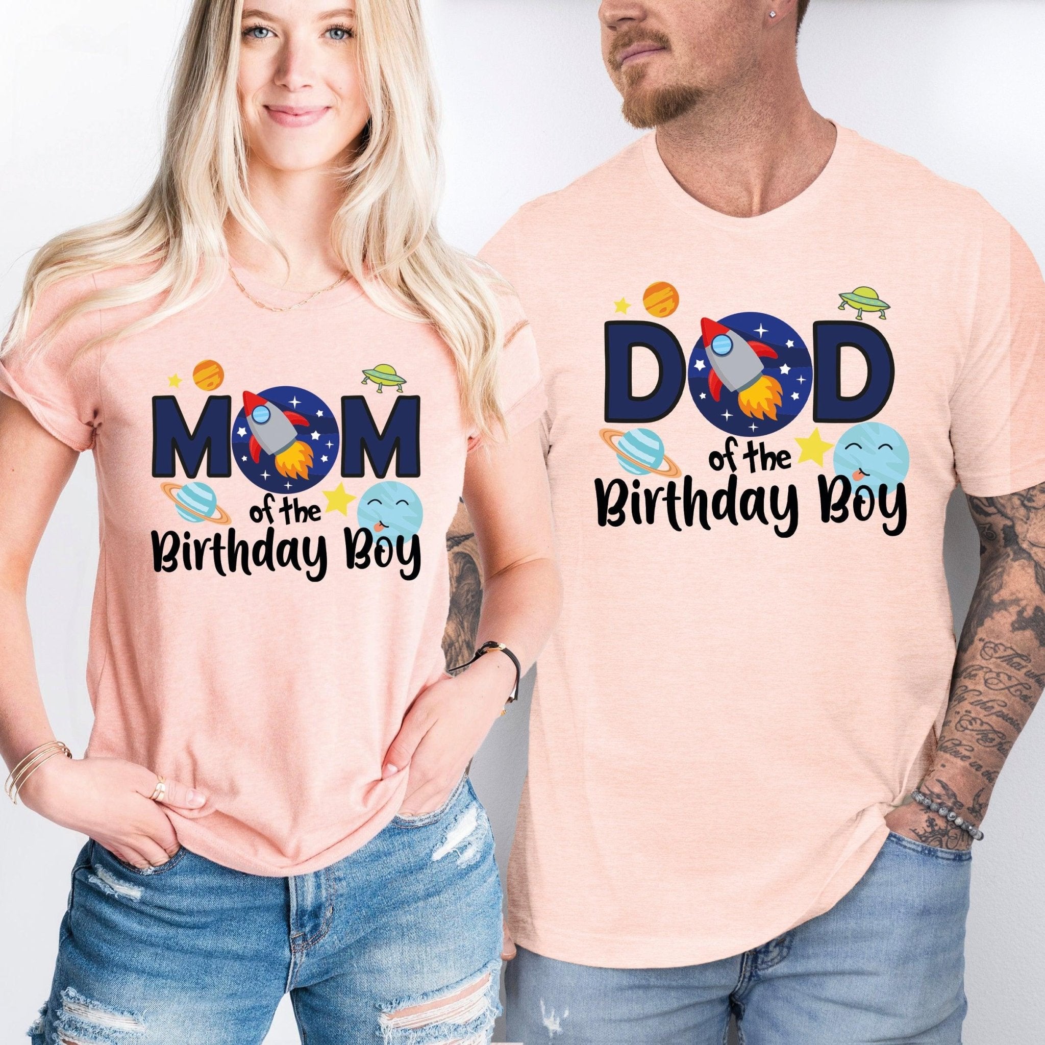 Astronaut Birthday T-Shirt, Family Birthday Tees, Birthday Boy Shirt, Family Birthday Tee - Nesta Tees