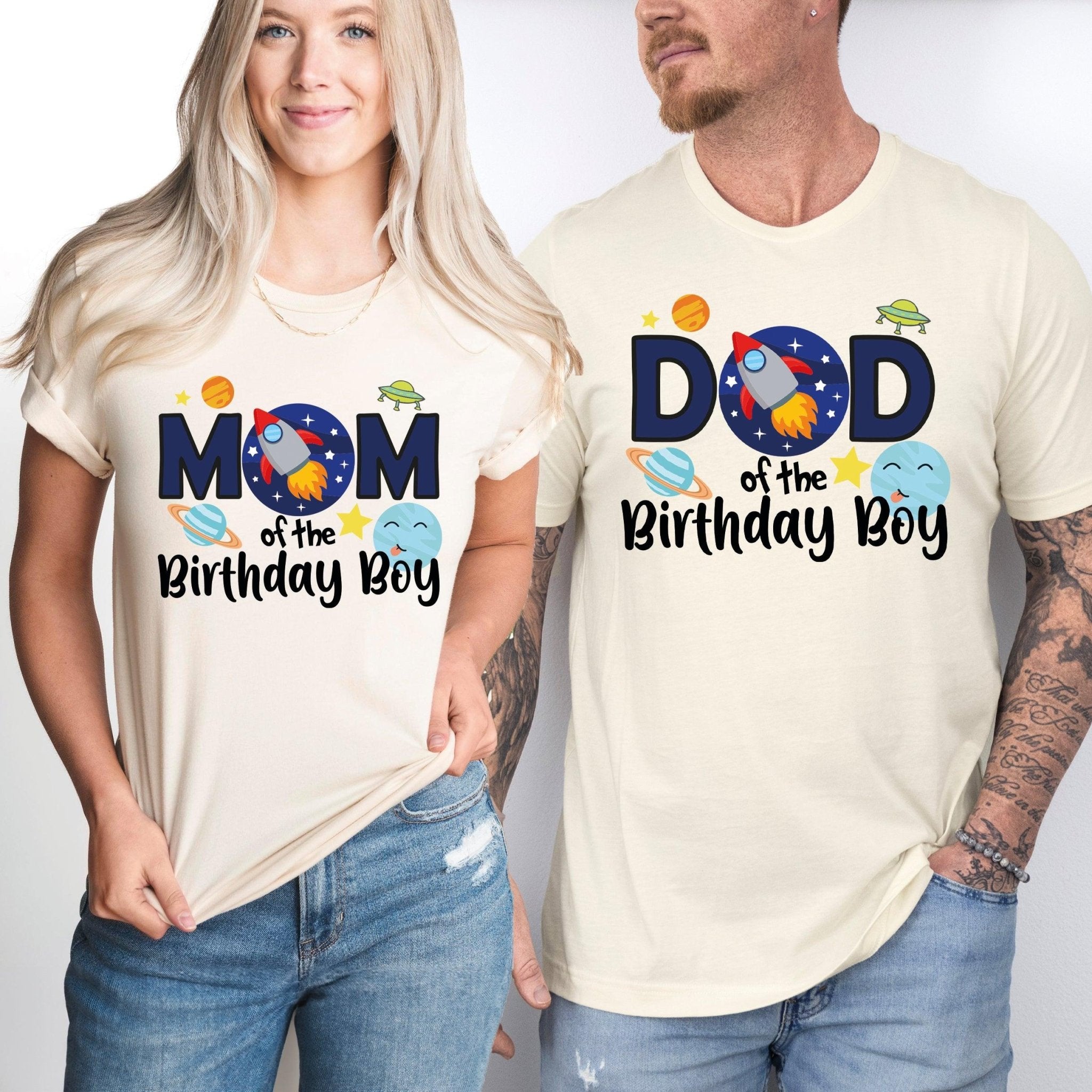 Astronaut Birthday T-Shirt, Family Birthday Tees, Birthday Boy Shirt, Family Birthday Tee - Nesta Tees