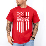 Man Of God T-Shirt, Religious Flag Shirt, Christian Father Shirt