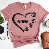 Custom Grandma Shirt, Nana T-Shirt, Granny Tee, Kids Names Nana Shirt, Shirt For Grandma