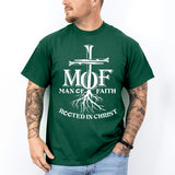 Man Of Faith Rooted In Christ T-Shirt, Jesus Shirt, Christian T-Shirt