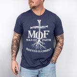 Man Of Faith Rooted In Christ T-Shirt, Jesus Shirt, Christian T-Shirt