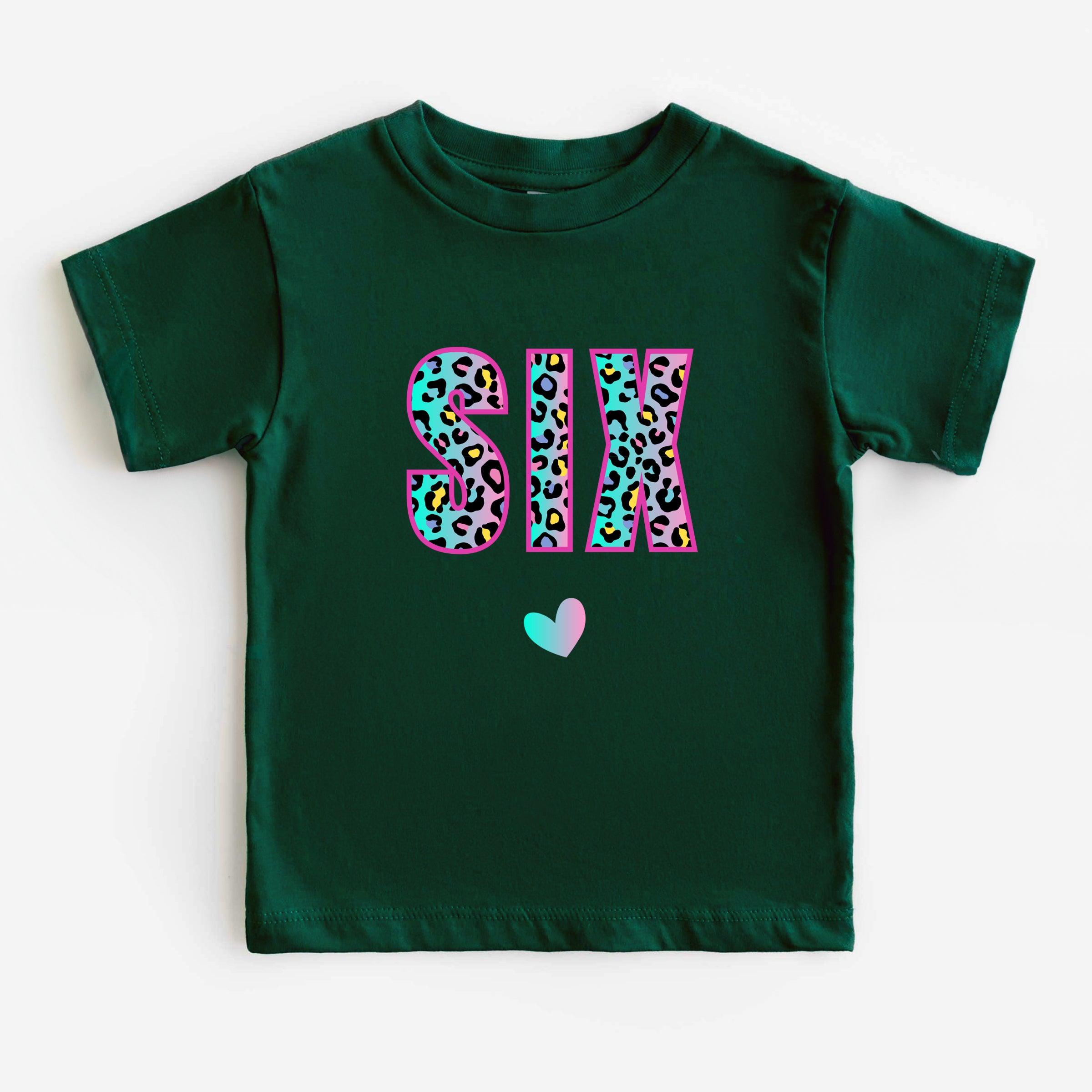 Birthday Girl T-Shirt, Your Age Shirt, Six Birthday Shirt, Five Birthday Tee - Nesta Tees
