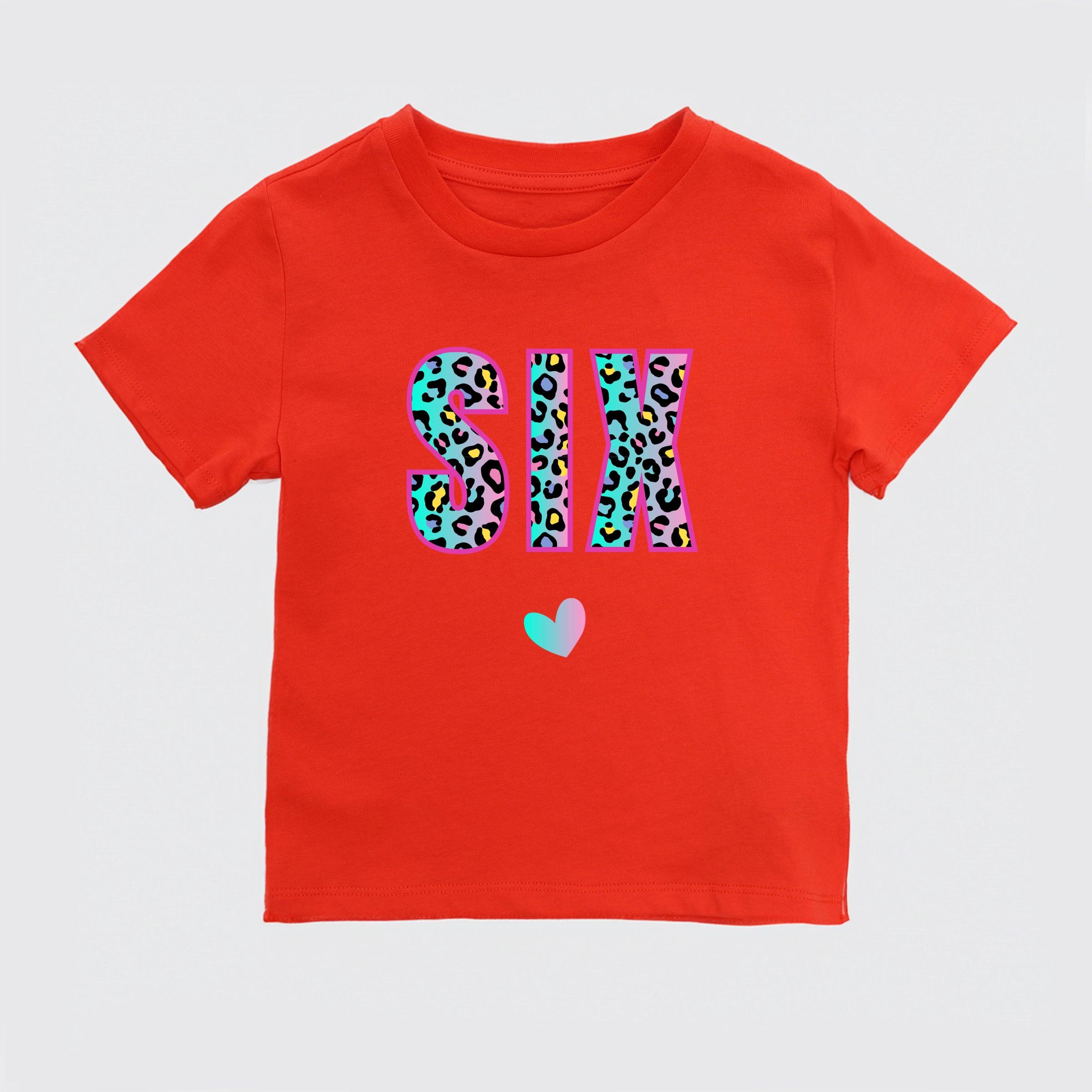 Birthday Girl T-Shirt, Your Age Shirt, Six Birthday Shirt, Five Birthday Tee - Nesta Tees