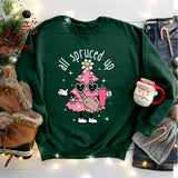 Boujee Christmas Shirt, Christmas Tree Sweatshirt, All Spruced Up Shirt
