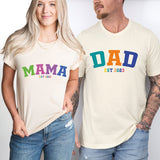 Dad and Mama T-Shirts, Mother and Father Shirts, Daddy Mommy Tees, Matching Family Shirt