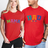 Dad and Mama T-Shirts, Mother and Father Shirts, Daddy Mommy Tees, Matching Family Shirt