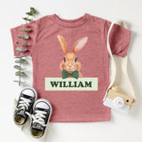 Personalized Easter Shirt, Custom Kids Bunny Tee