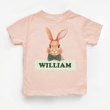 Personalized Easter Shirt, Custom Kids Bunny Tee