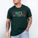 Daddy T-Shirt, Dad Shirt with Kids Names Tee, Custom Dad Shirt, New Dad Shirt