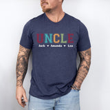 Daddy T-Shirt, Dad Shirt with Kids Names Tee, Custom Dad Shirt, New Dad Shirt