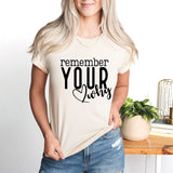 Remember Your Why T-Shirt, Christian Shirt, Faith Shirt, Religious Shirt