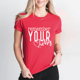 Remember Your Why T-Shirt, Christian Shirt, Faith Shirt, Religious Shirt