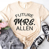 Future Mrs T-Shirt, Soon To Be Mrs Shirt, Bride Shirt, Engagement Gift, Fiancé Shirt