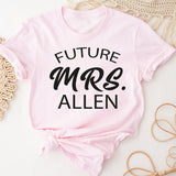 Future Mrs T-Shirt, Soon To Be Mrs Shirt, Bride Shirt, Engagement Gift, Fiancé Shirt