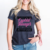 Warning Official Teenager Shirt, Birthday Girl Shirt, 13'th Birthday Tee - Nesta Tees