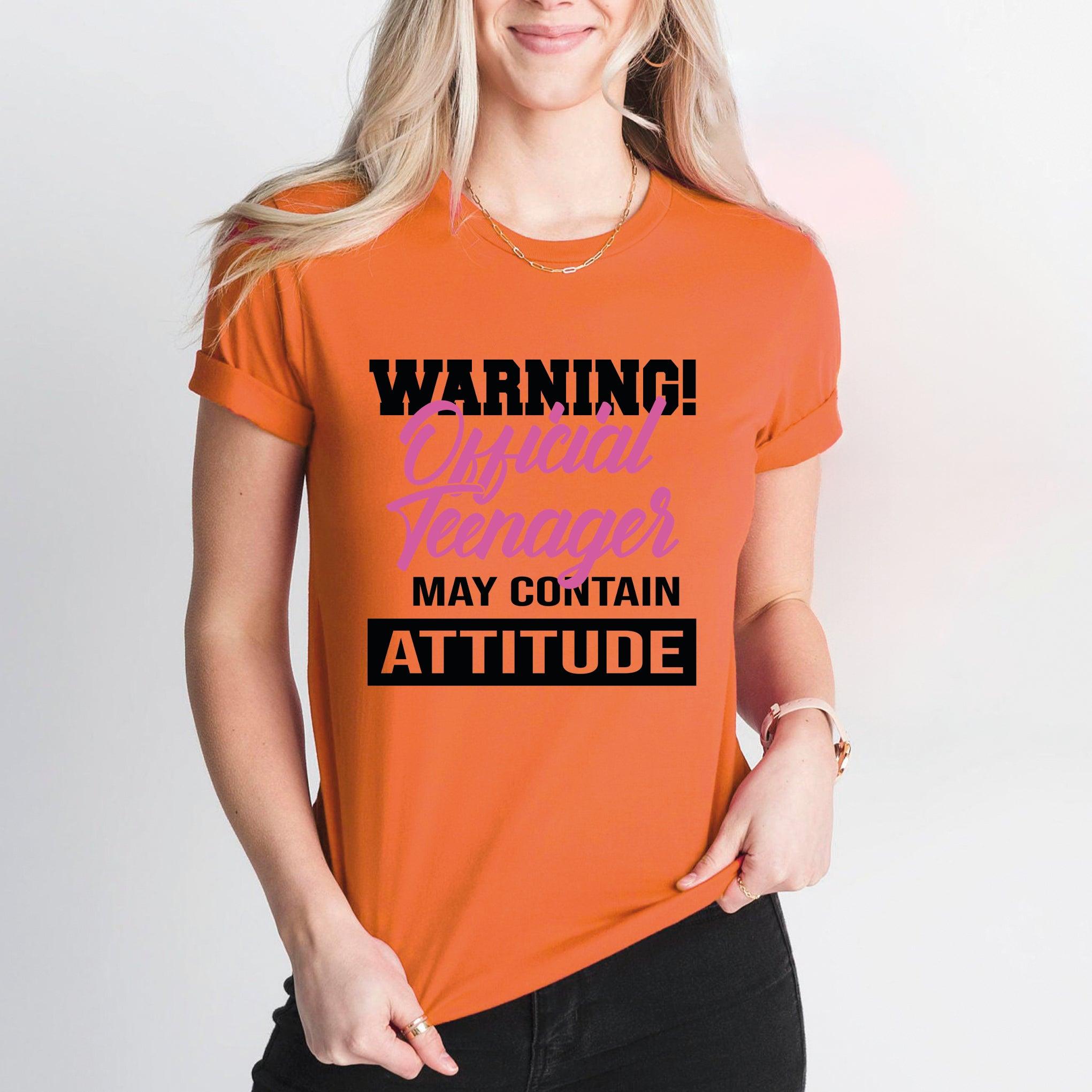 Warning Official Teenager Shirt, Birthday Girl Shirt, 13'th Birthday Tee - Nesta Tees