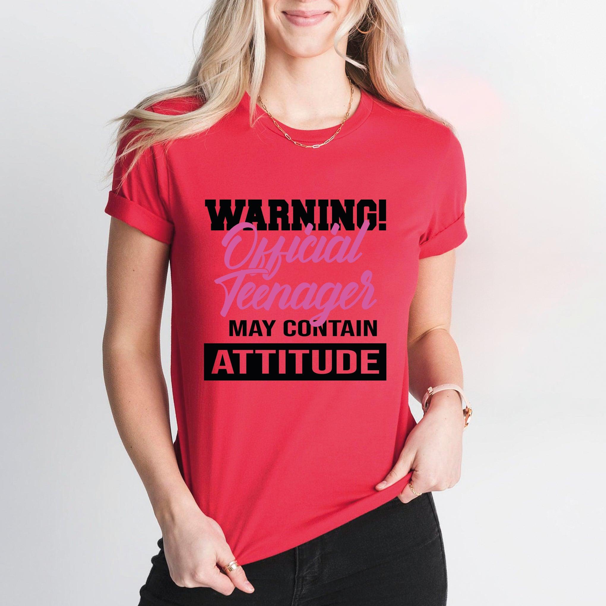 Warning Official Teenager Shirt, Birthday Girl Shirt, 13'th Birthday Tee - Nesta Tees