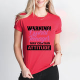 Warning Official Teenager Shirt, Birthday Girl Shirt, 13'th Birthday Tee - Nesta Tees