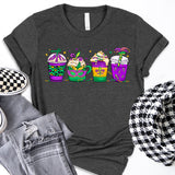 Mardi Gras Drink Shirt, Mardi Gras Drinking Party Sweatshirt, Wine Mardi Gras Beads Shirt