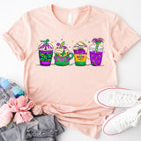 Mardi Gras Drink Shirt, Mardi Gras Drinking Party Sweatshirt, Wine Mardi Gras Beads Shirt