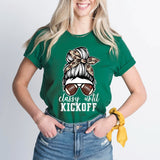 Football Mom T-Shirt, Leopard Football Shirt, Football Girl Tee, Football Mama Shirt