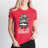 Football Mom T-Shirt, Leopard Football Shirt, Football Girl Tee, Football Mama Shirt