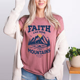 Faith Can Move Mountains T-Shirt, Inspirational Shirt, Faith Shirt