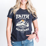 Faith Can Move Mountains T-Shirt, Inspirational Shirt, Faith Shirt