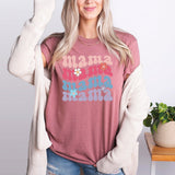 Floral Mama Shirt, Retro Mama Shirt, Mom Life Shirt, Girl Mama Shirt, Motherhood Shirt