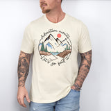Adventure Awaits Let's Go Find It Shirt, Adventure Camping Shirt, Mountain T-Shirt