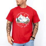 Adventure Awaits Let's Go Find It Shirt, Adventure Camping Shirt, Mountain T-Shirt