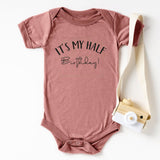 It’s My Half Birthday Onesie, Baby Birthday Onesie, Half Birthday Shirt, Six Month Onesie