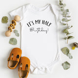 It’s My Half Birthday Onesie, Baby Birthday Onesie, Half Birthday Shirt, Six Month Onesie
