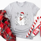 Christmas Ghost Bougie Shirt, Xmas Ghost Shirt, Ghost Holiday Shirt